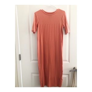 Peach Midi Dress